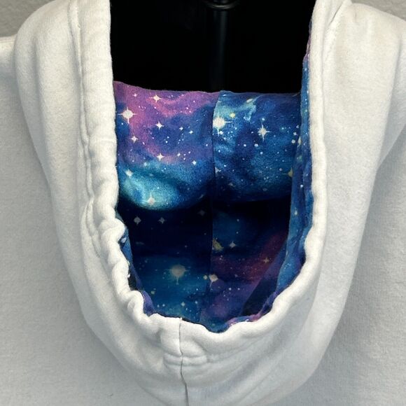 Disneyland Mickey Mouse Hoodie White Sorcerers Apprentice Disney 2017 Womens 2X - Picture 4 of 8